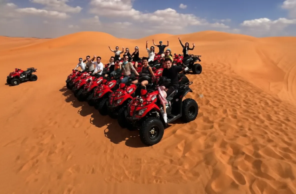 Quad biking in Dubai desert